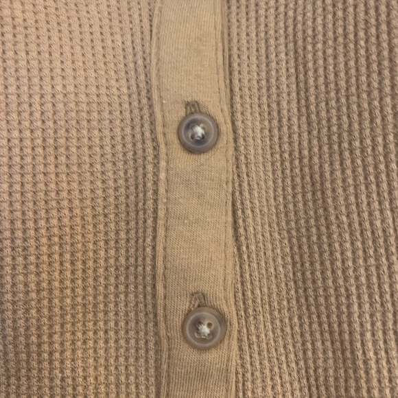 NWT Old Navy Cropped Waffle Knit Button Front Scoop Neck Tank - Picture 8 of 9